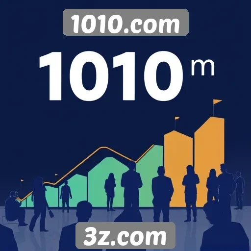 Crescimento do número de usuários de 1010.com